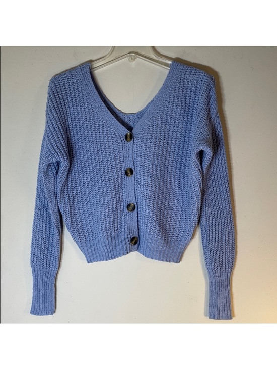 Sincerly Jules Sweaters - Sincerely Jules Boho Blue Drop Shoulder Cardigan Sweater. Large. NWT.